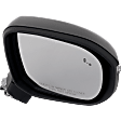 Driver and Passenger Side Mirrors, Power Adjust, Power Folding, Heated, Paintable, In-housing Signal Light, No Memory, No Puddle Light, No Auto-Dimming, With Blind Spot Detection in Glass