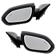 Driver and Passenger Side Mirrors, Power Adjust, Manual Folding, Heated, Paintable, In-housing Signal Light, No Memory, No Puddle Light, No Auto-Dimming, With Blind Spot Detection in Glass