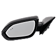 Driver and Passenger Side Mirrors, Power Adjust, Manual Folding, Heated, Paintable, In-housing Signal Light, No Memory, No Puddle Light, No Auto-Dimming, With Blind Spot Detection in Glass