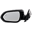 Driver and Passenger Side Mirrors, Power Adjust, Manual Folding, Heated, Paintable, In-housing Signal Light, No Memory, No Puddle Light, No Auto-Dimming, With Blind Spot Detection in Glass