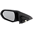Driver and Passenger Side Mirrors, Power Adjust, Manual Folding, Heated, Paintable, In-housing Signal Light, No Memory, No Puddle Light, No Auto-Dimming, With Blind Spot Detection in Glass