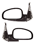 2005 Kia Optima LX - Driver and Passenger Side Mirror, Production Date Up To June 2006, Old Body Style, Power Adjust, Non-Heated, Paintable, Manual Folding, No Signal Light, No Blind Spot Feature, No Memory, No Puddle Light, No Auto-Dimming