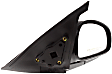 2005 Kia Optima LX - Driver and Passenger Side Mirror, Production Date Up To June 2006, Old Body Style, Power Adjust, Non-Heated, Paintable, Manual Folding, No Signal Light, No Blind Spot Feature, No Memory, No Puddle Light, No Auto-Dimming