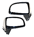 Driver and Passenger Side Mirror, Power Adjust, Non-Heated, Manual Folding, Paintable, No Signal Light, No Memory, No Puddle Light, No Auto-Dim, No Blind Spot Feature