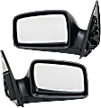 Driver and Passenger Side Mirror, Power Adjust, Non-Heated, Manual Folding, Textured Black, No Signal Light, No Memory, No Puddle Light, No Auto-Dim, No Blind Spot Feature
