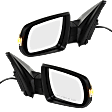 2014 Kia Sorento - Driver and Passenger Side Mirror, Power Adjust, Heated, Textured Black, Manual Folding, In-housing Signal Light, No Blind Spot Feature, Without Memory Recall, No Puddle Light, No Auto-Dimming