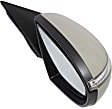 Driver and Passenger Side Mirror, Power Adjust, Heated, Manual Folding, Paintable, In-housing Signal Light, No Memory, No Puddle Light, No Auto-Dim, No Blind Spot Feature