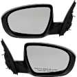 Driver and Passenger Side Mirrors, Power Adjust, Manual Folding, Non-Heated, Paintable, In-housing Signal Light, No Memory, No Puddle Light, No Auto-Dimming, No Blind Spot Feature