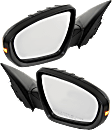 Driver and Passenger Side Mirrors, Power Adjust, Manual Folding, Heated, Paintable, In-housing Signal Light, No Memory, No Puddle Light, No Auto-Dimming, No Blind Spot Feature