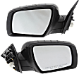 2012-2013 Kia Soul - Driver and Passenger Side Mirrors, Power, Manual Folding, Heated, Paintable, In-housing Signal Light, No Memory, No Puddle Light, No Auto-Dimming, No Blind Spot Feature