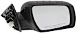 2012-2013 Kia Soul - Driver and Passenger Side Mirrors, Power, Manual Folding, Heated, Paintable, In-housing Signal Light, No Memory, No Puddle Light, No Auto-Dimming, No Blind Spot Feature