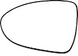 2012-2017 Kia Rio - Driver and Passenger Side Mirror Glass, Non-Heated, No Blind Spot Feature