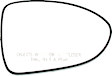 2012-2017 Kia Rio - Driver and Passenger Side Mirror Glass, Non-Heated, No Blind Spot Feature