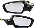 Driver and Passenger Side Mirrors, Power, Manual Folding, Heated, Paintable, No Signal Light, No Memory, No Puddle Light, No Auto-Dimming, No Blind Spot Feature