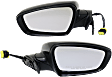 Driver and Passenger Side Mirrors, Power, Power Folding, Heated, Paintable, In-housing Signal Light, No Memory, With Puddle Light, No Auto-Dimming, No Blind Spot Feature