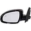 Driver and Passenger Side Mirror, Power Adjust, Heated, Power Folding, Paintable, In-housing Signal Light, No Memory, No Puddle Light, No Auto-Dim, With Blind Spot Detection in Glass