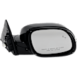 Driver and Passenger Side Mirrors, Power Adjust, Power Folding, Heated, Paintable, In-housing Signal Light, No Memory, No Puddle Light, No Auto-Dimming, With Blind Spot Detection in Glass
