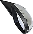 2013 Kia Optima - Driver and Passenger Side Mirror, USA Built Vehicle, Power Adjust, Heated, Chrome, Power Folding, In-housing Signal Light, No Blind Spot Feature, No Memory, No Puddle Light, No Auto-Dimming