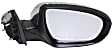 2013 Kia Optima - Driver and Passenger Side Mirror, USA Built Vehicle, Power Adjust, Heated, Chrome, Power Folding, In-housing Signal Light, No Blind Spot Feature, No Memory, No Puddle Light, No Auto-Dimming