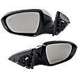 Driver and Passenger Side Mirrors, Power Adjust, Power Folding, Heated, Chrome, In-housing Signal Light, No Memory, No Puddle Light, No Auto-Dimming, With Blind Spot Detection in Glass