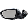 Driver and Passenger Side Mirrors, Power Adjust, Power Folding, Heated, Chrome, In-housing Signal Light, No Memory, No Puddle Light, No Auto-Dimming, With Blind Spot Detection in Glass