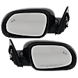 Driver and Passenger Side Mirror, Power Adjust, Heated, Manual Folding, Paintable, In-housing Signal Light, No Memory, No Puddle Light, No Auto-Dim, With Blind Spot Detection in Glass