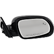 Driver and Passenger Side Mirror, Power Adjust, Heated, Manual Folding, Paintable, In-housing Signal Light, No Memory, No Puddle Light, No Auto-Dim, With Blind Spot Detection in Glass