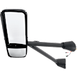 Driver and Passenger Side Mirror, Power Adjust, Heated, Manual Folding, Chrome, No Signal Light, No Memory, No Puddle Light, No Auto-Dim, No Blind Spot Feature