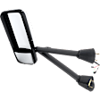 Driver and Passenger Side Mirror, Power Adjust, Heated, Manual Folding, Chrome, No Signal Light, No Memory, No Puddle Light, No Auto-Dim, No Blind Spot Feature