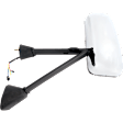 Driver and Passenger Side Mirror, Power Adjust, Heated, Manual Folding, Chrome, No Signal Light, No Memory, No Puddle Light, No Auto-Dim, No Blind Spot Feature