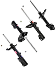 SET-KY334399-C Front and Rear, Driver and Passenger Side Bare Strut, FWD, GR-2/Excel-G Series