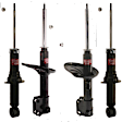 SET-KY335082-A Front and Rear, Driver and Passenger Side Bare Strut