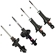 SET-KY339261-C Front and Rear, Driver and Passenger Side Bare Strut, GR-2/Excel-G Series