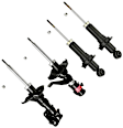 SET-KY341362-C Front and Rear, Driver and Passenger Side Bare Strut, GR-2/Excel-G Series