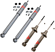 SET-KYKG5743 Front and Rear, Driver and Passenger Side, Gas-A-Just Series