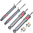 SET-KYKG5783 Front and Rear, Driver and Passenger Side Shock, Gas-A-Just Series