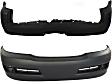 Front and Rear Primed Bumper Cover
