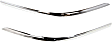 Front, Driver and Passenger Side Bumper Trims, Chrome