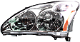 Driver and Passenger Side Headlights, with Bulbs, Halogen, Japan Built Vehicle