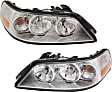 2005-2011 Lincoln Town Car - Driver and Passenger Side Halogen Headlight, With bulb(s), OE Replacement