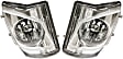 Front, Driver and Passenger Side Fog Lights, Without Bulb(s), Halogen