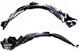 Front, Driver and Passenger Side, Fender Liner