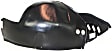 Front, Driver and Passenger Side, Front Section, Fender Liner