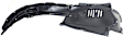 2003-2009 Lexus GX470 - Front, Driver and Passenger Side, Fender Liner