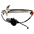 Front and Rear, Driver and Passenger Side Power Window Regulator, With Motor