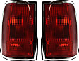 Driver and Passenger Side Halogen Tail Light, Without bulb(s), OE Replacement
