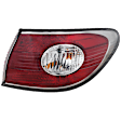 Driver and Passenger Side, Outer Halogen Tail Light, Without bulb(s), OE Replacement
