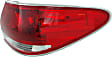 Driver and Passenger Side, Outer Halogen Tail Light, Without bulb(s), OE Replacement