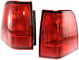 Driver and Passenger Side, Outer Halogen Tail Light, Without bulb(s), OE Replacement