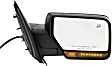 Driver and Passenger Side Mirrors, Non-Towing, Power, Power Folding, Heated, Chrome, In-housing Signal Light, With memory, With Puddle Light, No Auto-Dimming, No Blind Spot Feature